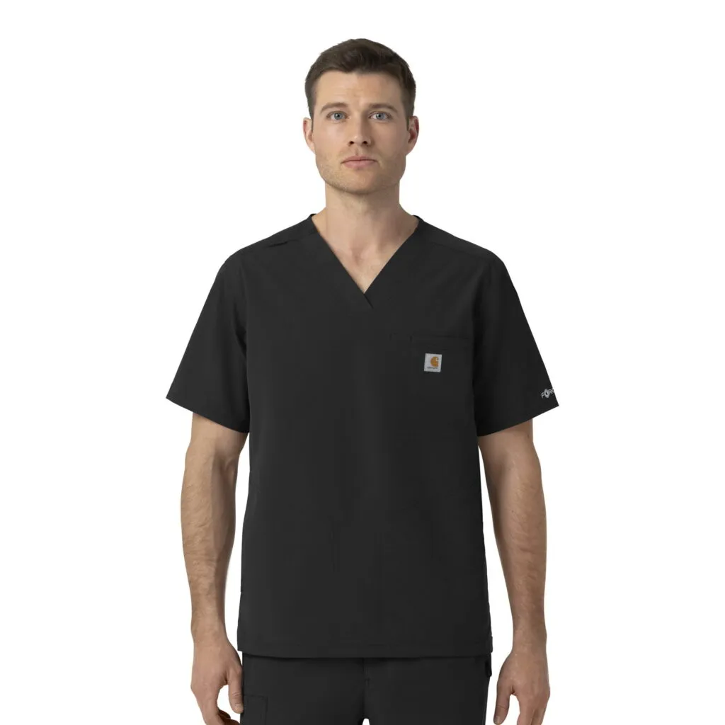 Scrub Top (C16239) - Black