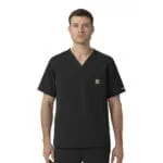 Scrub Top (C16239) - Black