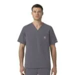 Scrub Top (C16239) - Pewter