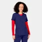 Womens Epic V-Neck Top (4801) - Navy