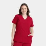 Womens Epic V-Neck Top (4801) - Red