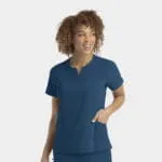 Womens Epic Notched Top (4802) - Caribbean Blue