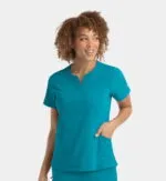 Womens Epic Notched Top (4802) - Teal