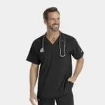 Mens Epic V-Neck Top (4851) - Black