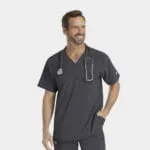 Mens Epic V-Neck Top (4851) - Pewter
