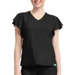 Womens 2-Pocket Flutter (MC611) - Black