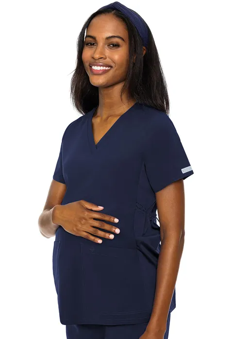 Maternity V-Neck Top (MC628) - Navy