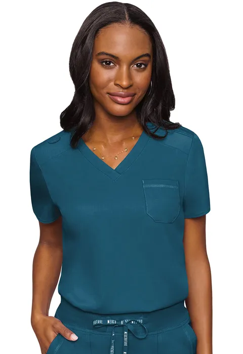 V-Neck Tuck In (MC7448) - Caribbean Blue